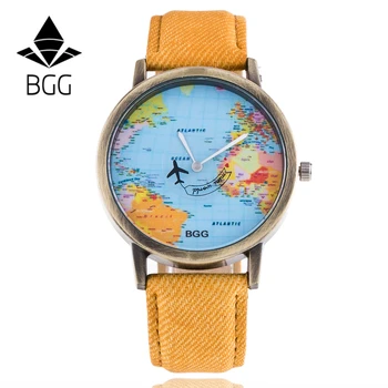 BGG Fashion Dress Watch Women Men World Map Leather Casual Quartz Watches Lady Male Analog Cowboy Geneva Clock Relojes Mujer
BGG Fashion Dress Watch Women Men World Map Leather Casual Quartz Watches Lady Male Analog Cowboy Geneva Clock Relojes Mujer