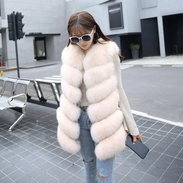 Solid Plus Size Faux Fur Vests Women Thick Warm Sleeveless Bread Coats Female Winter Hardy Lady Fashion Outerwears Autumn Winter
Solid Plus Size Faux Fur Vests Women Thick Warm Sleeveless Bread Coats Female Winter Hardy Lady Fashion Outerwears Autumn Winter