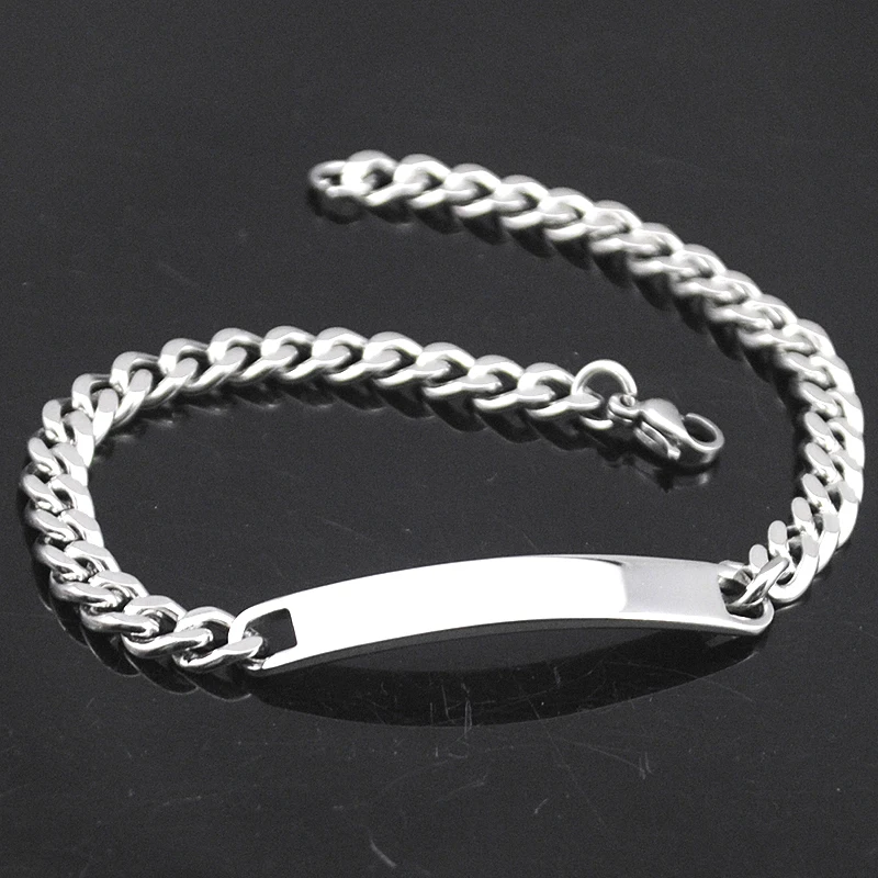 AMUMIU 20cm*5mm Stainless Steel ID Bracelet For Women Girls Female 2017 Jewellery Fashion Chain Cuff, Wholesale Items,HB009
AMUMIU 20cm*5mm Stainless Steel ID Bracelet For Women Girls Female 2017 Jewellery Fashion Chain Cuff, Wholesale Items,HB009