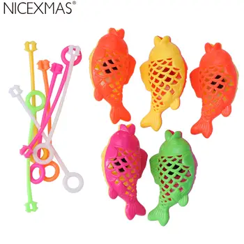 NICEXMAS 12pcs Plastic Rattles Fish Shape Colorful Jingle Bells Musical Instrument Shaker for Children Kids
NICEXMAS 12pcs Plastic Rattles Fish Shape Colorful Jingle Bells Musical Instrument Shaker for Children Kids
