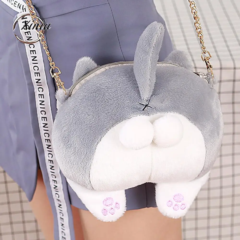 2019 New Arrival Crossbody Bag Cute Cat Butt Tail Plush Handbag Crossbody Shoulder Bags Purse Women Girls Funny Messenger bag
2019 New Arrival Crossbody Bag Cute Cat Butt Tail Plush Handbag Crossbody Shoulder Bags Purse Women Girls Funny Messenger bag