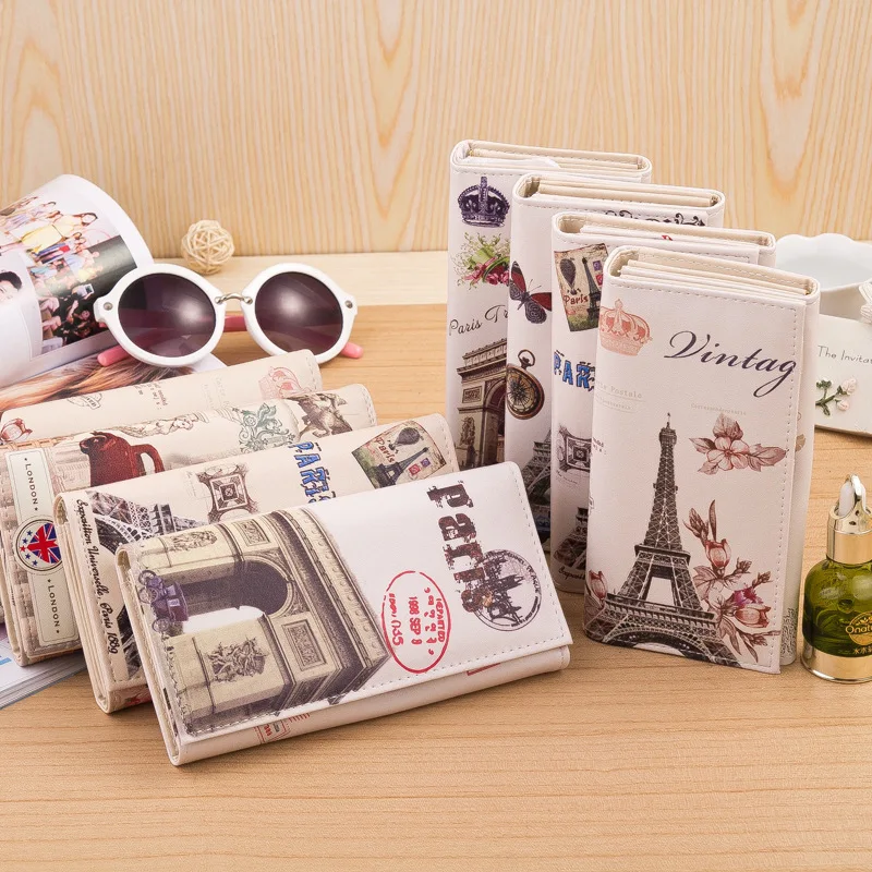 Hot Sale Fashion Women Long Wallets Smooth PU leather Paris Flags Eiffel Tower Style Lady Coin Purses Clutch Wallets Money Bags
Hot Sale Fashion Women Long Wallets Smooth PU leather Paris Flags Eiffel Tower Style Lady Coin Purses Clutch Wallets Money Bags