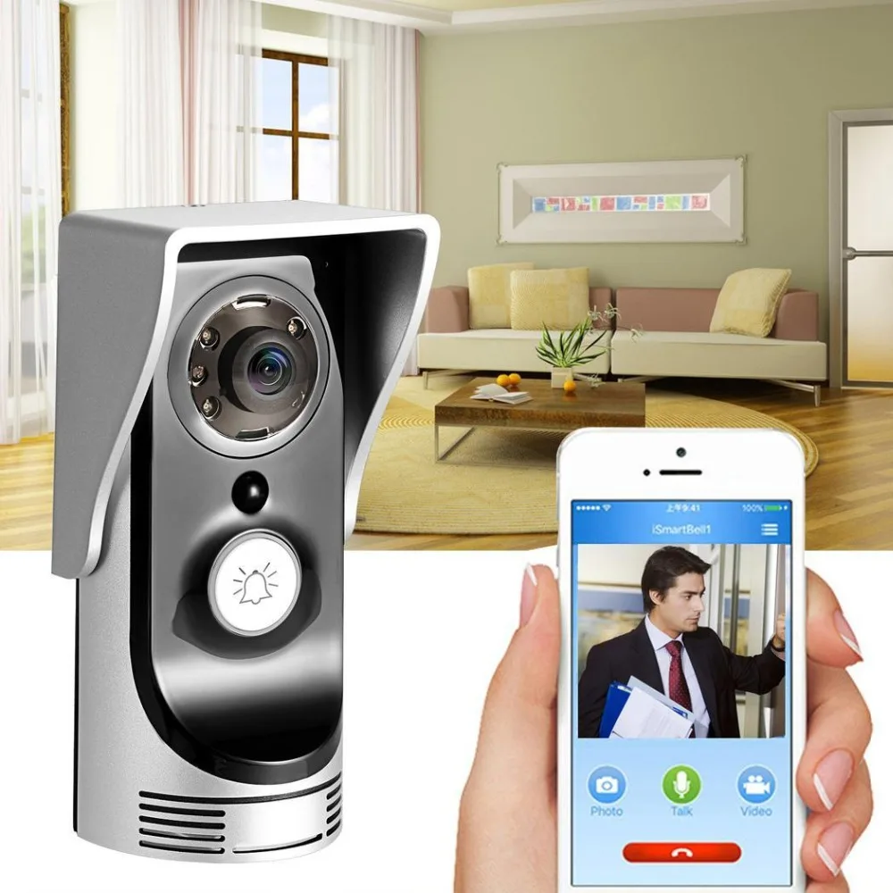 WiFi Wireless Video Intercom Doorbell Wireless Doorbell Mobile Phone APP Remote Control Unlock Remote Monitoring
WiFi Wireless Video Intercom Doorbell Wireless Doorbell Mobile Phone APP Remote Control Unlock Remote Monitoring