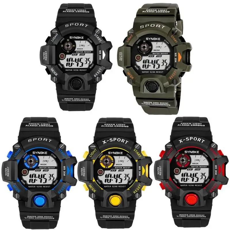 Sports Watches Students/Men Outdoor Fashion Digital Watch Multifunction 30M Waterproof Wristwatches Man Relogio Masculino
Sports Watches Students/Men Outdoor Fashion Digital Watch Multifunction 30M Waterproof Wristwatches Man Relogio Masculino