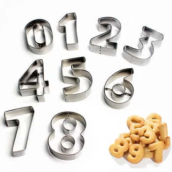 3D Creative Number Shaped Cookie Cutters Set Premium Stainless Steel Biscuit Mold Fondant Cutter Kitchen Baking Tool 9Pcs
3D Creative Number Shaped Cookie Cutters Set Premium Stainless Steel Biscuit Mold Fondant Cutter Kitchen Baking Tool 9Pcs