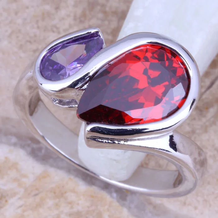 Red Garnet Purple Cubic Zirconia 925 Sterling Silver Women's Ring Size 6 / 7 / 8 / 9 R1033
Red Garnet Purple Cubic Zirconia 925 Sterling Silver Women's Ring Size 6 / 7 / 8 / 9 R1033