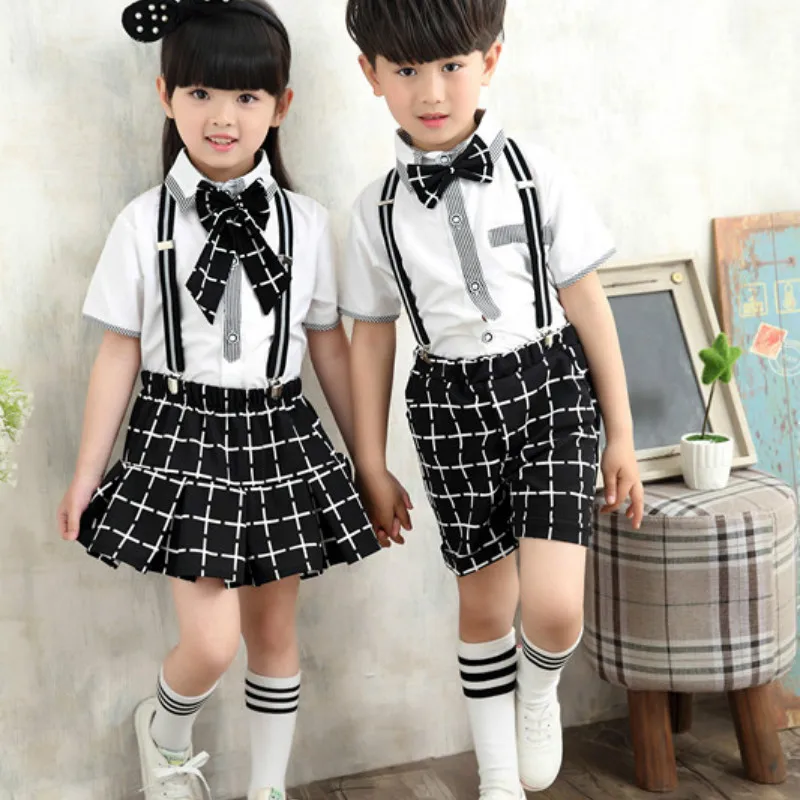 New Arrival Girls Summer Wedding Skirt & Shirts Set with Bowtie Brand Formal Young Girls Boys School Uniform Children Suit
New Arrival Girls Summer Wedding Skirt & Shirts Set with Bowtie Brand Formal Young Girls Boys School Uniform Children Suit