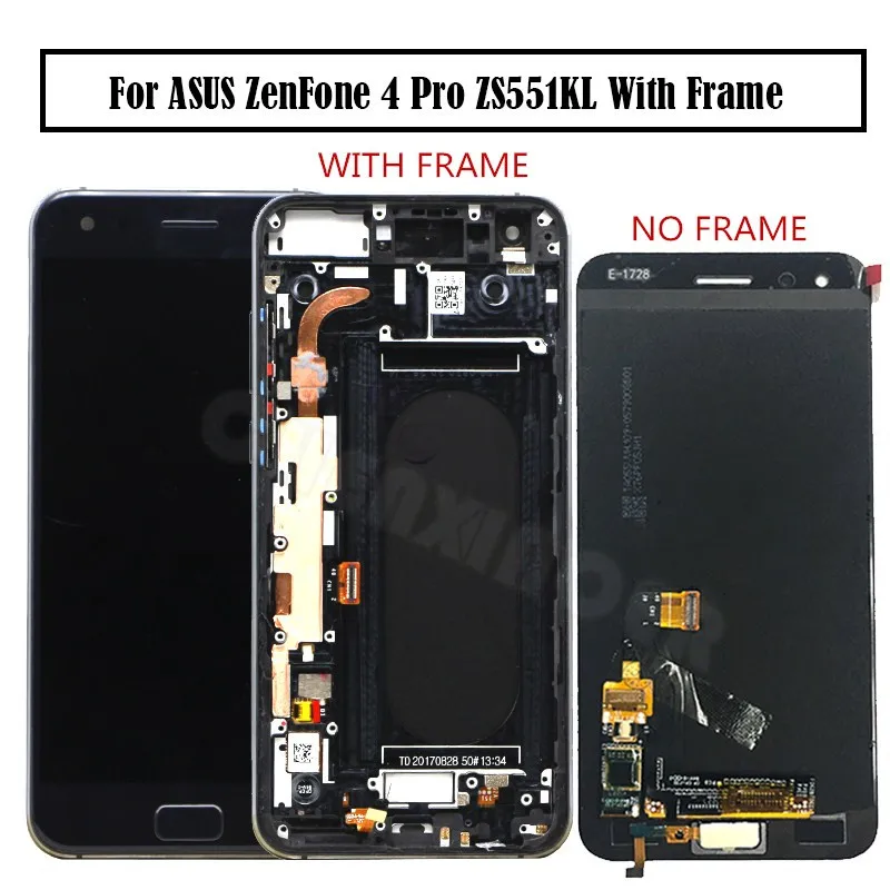 For 5.5" ASUS ZenFone 4 Pro ZS551KL LCD with frame Display Touch Screen Digitizer Assembly For ASUS ZS551KL lcd Replacement
For 5.5" ASUS ZenFone 4 Pro ZS551KL LCD with frame Display Touch Screen Digitizer Assembly For ASUS ZS551KL lcd Replacement