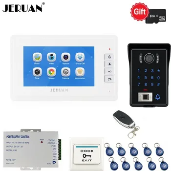 JERUAN 7 inch LCD Video Door Phone Doorbell Intercom System Record Monitor Fingerprint Code Keypad Access Camera FREE SHIPPING
JERUAN 7 inch LCD Video Door Phone Doorbell Intercom System Record Monitor Fingerprint Code Keypad Access Camera FREE SHIPPING