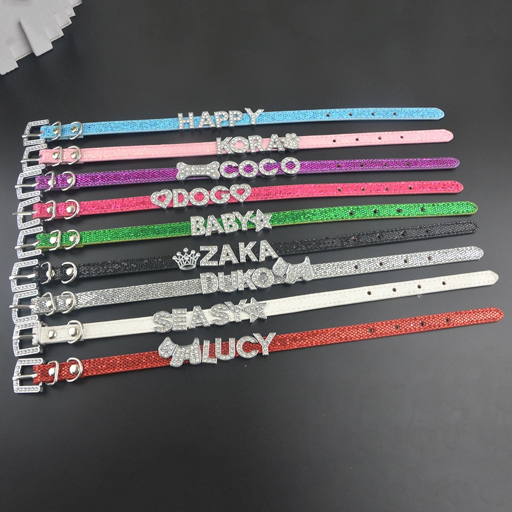 Hot Sale Pet Personalized Collar 5 Letters+2 Charms Gift 10MM Cat Dog Puppy Pet Name Collars
Hot Sale Pet Personalized Collar 5 Letters+2 Charms Gift 10MM Cat Dog Puppy Pet Name Collars