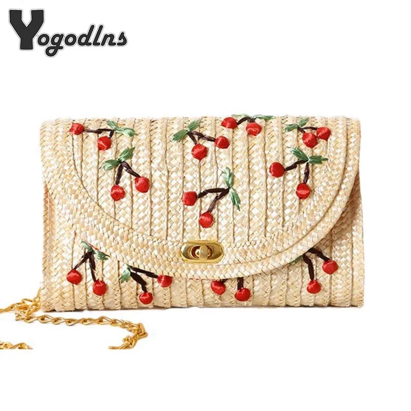 2019 Bohemian Style Bags Mini Women's Crossbody Bags Weave Shoulder Bag Cherry Chain Flap Bag
2019 Bohemian Style Bags Mini Women's Crossbody Bags Weave Shoulder Bag Cherry Chain Flap Bag
