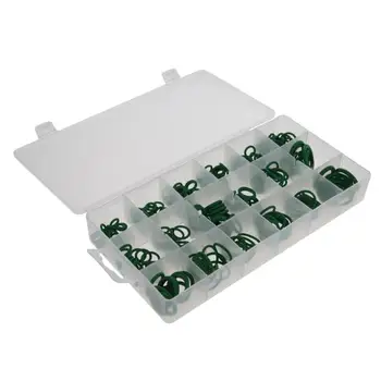 Wholesale 270pcs/set 18 Sizes Air Conditioning HNBR O Rings Kit Car Auto Vehicle Repair Rubber Rings Green with Plastic Case
Wholesale 270pcs/set 18 Sizes Air Conditioning HNBR O Rings Kit Car Auto Vehicle Repair Rubber Rings Green with Plastic Case