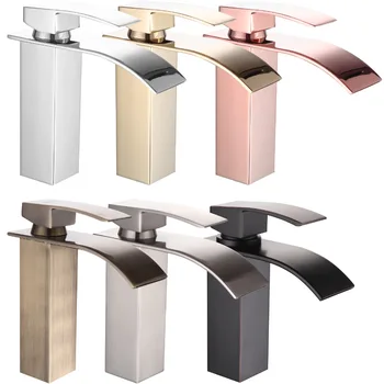 Retro waterfall single hole basin faucet 
Retro waterfall single hole basin faucet