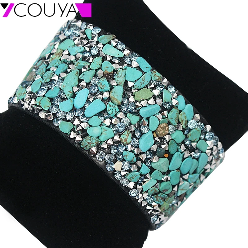 COUYA Wrap Green Cow Leather Bracelet for Women With magnetic Clasp Buckle Fashion Female Bracelet Party Wedding Jewelry B10034
COUYA Wrap Green Cow Leather Bracelet for Women With magnetic Clasp Buckle Fashion Female Bracelet Party Wedding Jewelry B10034