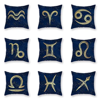 Golden 12 constellation print Pillow Cover 45x45cm Room For Home goods 1PC star Pillowcase Bedroom Home Office Decorative
Golden 12 constellation print Pillow Cover 45x45cm Room For Home goods 1PC star Pillowcase Bedroom Home Office Decorative