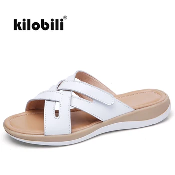 kilobili Summer Weave Straps Sandals Shoes Women Leather Slip on Beach sandals ladies soft nonslip Gladiator sandals slippers
kilobili Summer Weave Straps Sandals Shoes Women Leather Slip on Beach sandals ladies soft nonslip Gladiator sandals slippers