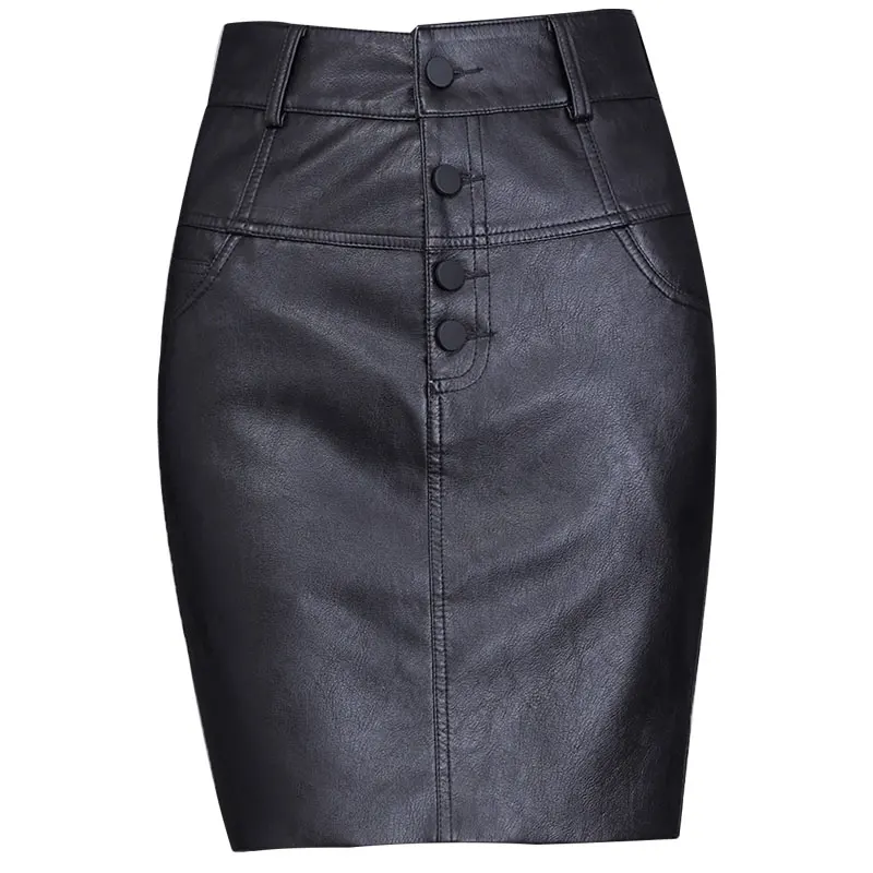 Spring Fall Winter Women Black Pencil Skirt Fashion Pu Leather Above Knee High Waist Skirt WXH-050
Spring Fall Winter Women Black Pencil Skirt Fashion Pu Leather Above Knee High Waist Skirt WXH-050