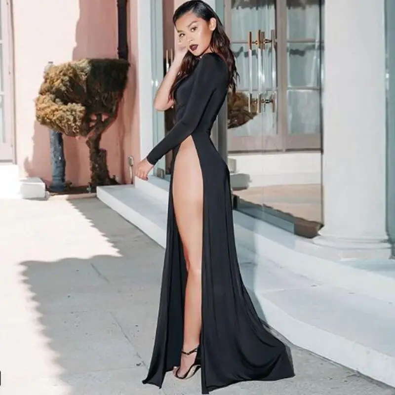 2018 Long Black One Shoulder Fashion High Split Mesh Dress Elegant Chic Summer Solid Maxi Sexy Celebrity Party Dresses Wholesale
2018 Long Black One Shoulder Fashion High Split Mesh Dress Elegant Chic Summer Solid Maxi Sexy Celebrity Party Dresses Wholesale