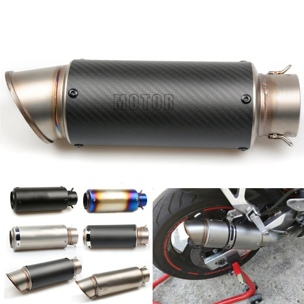 Motorcycle Exhaust Pipe Escape Modified 51mm/61mm Muffler DB Killer For Yamaha FZ6 FZ1 MT07 MT09 MT10 Honda CBR250R CB600 CB125R
Motorcycle Exhaust Pipe Escape Modified 51mm/61mm Muffler DB Killer For Yamaha FZ6 FZ1 MT07 MT09 MT10 Honda CBR250R CB600 CB125R