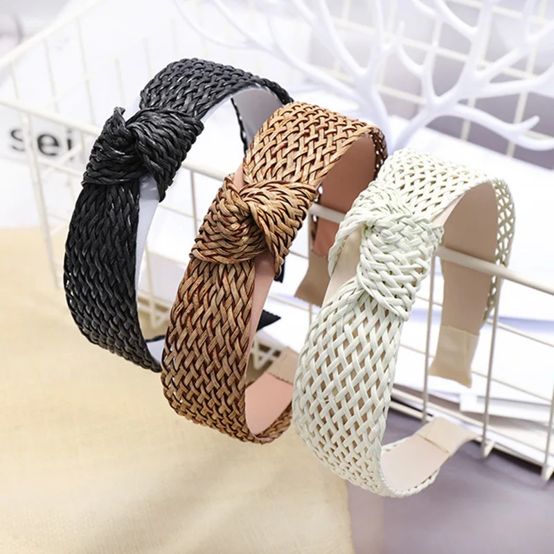 Women's Hairbands Natural Raffia Straw Handmade Headband Twist Knot Wide Headwear Hair Band 2019 Summer Hair Accessories
Women's Hairbands Natural Raffia Straw Handmade Headband Twist Knot Wide Headwear Hair Band 2019 Summer Hair Accessories