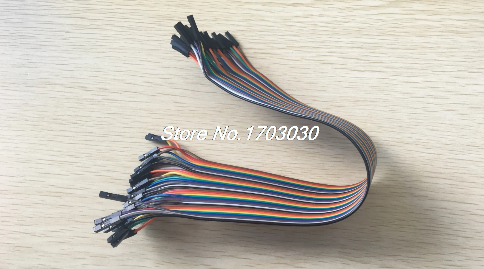 2 pcs Jumper wire Female to Female 40 Pin 2.54mm Coloured Ribbon Cable 20cm(8") 
2 pcs Jumper wire Female to Female 40 Pin 2.54mm Coloured Ribbon Cable 20cm(8")