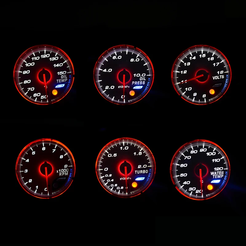 Turbo boost Gauge Water temp*Volt*Oil temp*Oil press*Vacuum*RPM meter CR 60MM with White Face
Turbo boost Gauge Water temp*Volt*Oil temp*Oil press*Vacuum*RPM meter CR 60MM with White Face