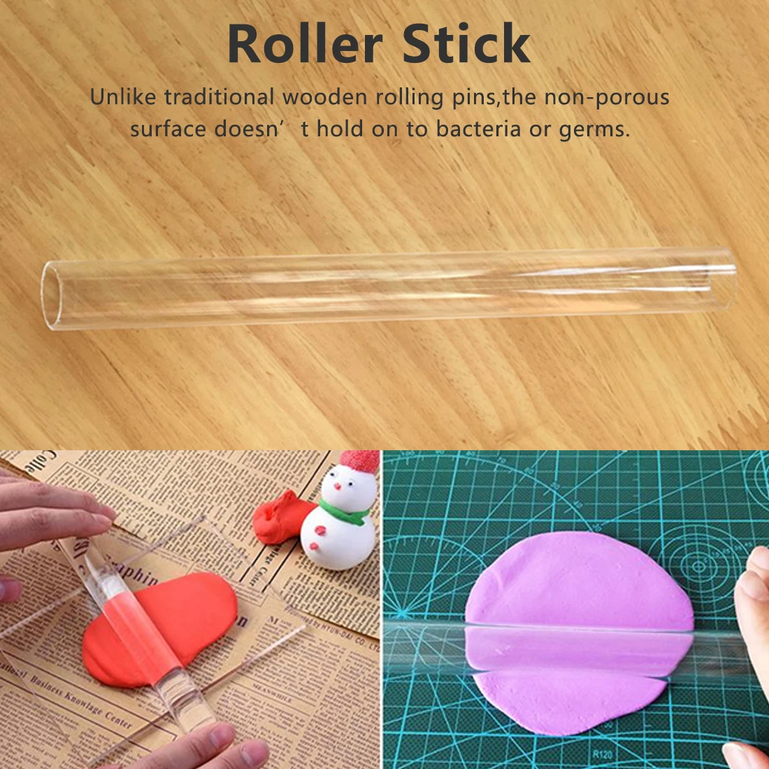 20cm Dining Kitchen Accessories Craft Molding Rolling Tool Hollow Acrylic Roller Sculpture Polymer Clay Pressure Stick
20cm Dining Kitchen Accessories Craft Molding Rolling Tool Hollow Acrylic Roller Sculpture Polymer Clay Pressure Stick