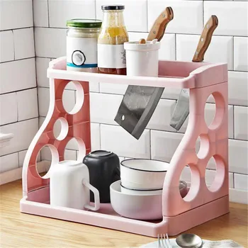 VOGVIGO Double-layer kitchen racks home seasoning bottle storage rack multi-function finishing rack with knife holde
VOGVIGO Double-layer kitchen racks home seasoning bottle storage rack multi-function finishing rack with knife holde