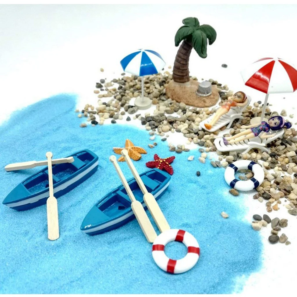 Miniature Deck Chair Beach Umbrella Boat Shell Kits for Dollhouse Life Scenes Decoration Aquarium Decor Accessory Miniature Deck Chair Beach Umbrella Boat Shell Kits for Dollhouse Life Scenes Decoration Aquarium Decor Accessory