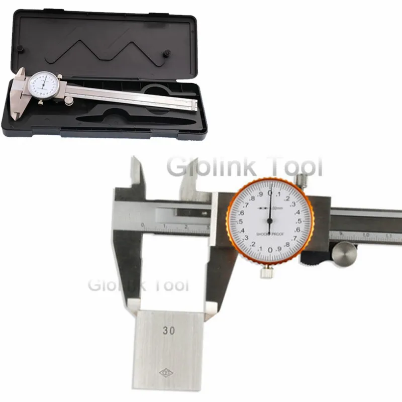 Metric Gauge Measuring Tool Dial Caliper 0-150mm/0.02mm Shock-proof Stainless Steel Precision Vernier Caliper
Metric Gauge Measuring Tool Dial Caliper 0-150mm/0.02mm Shock-proof Stainless Steel Precision Vernier Caliper