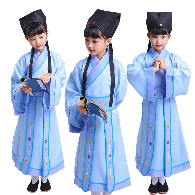 Children's historical costumes costume &western hanfu stage outfit di scholar extremely suits the Chinese school uniforms
Children's historical costumes costume &western hanfu stage outfit di scholar extremely suits the Chinese school uniforms