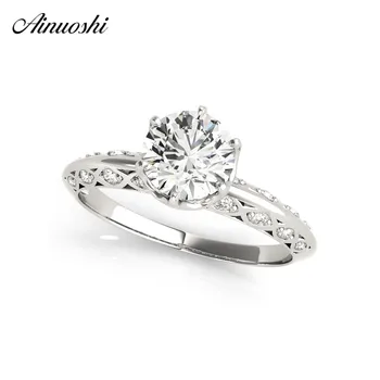 AINUOSHI 925 Sterling Silver Women Wedding Engagement 1ct Round 6 Prongs Bridal Ring Anniversary Party Gift anillo de compromiso
AINUOSHI 925 Sterling Silver Women Wedding Engagement 1ct Round 6 Prongs Bridal Ring Anniversary Party Gift anillo de compromiso