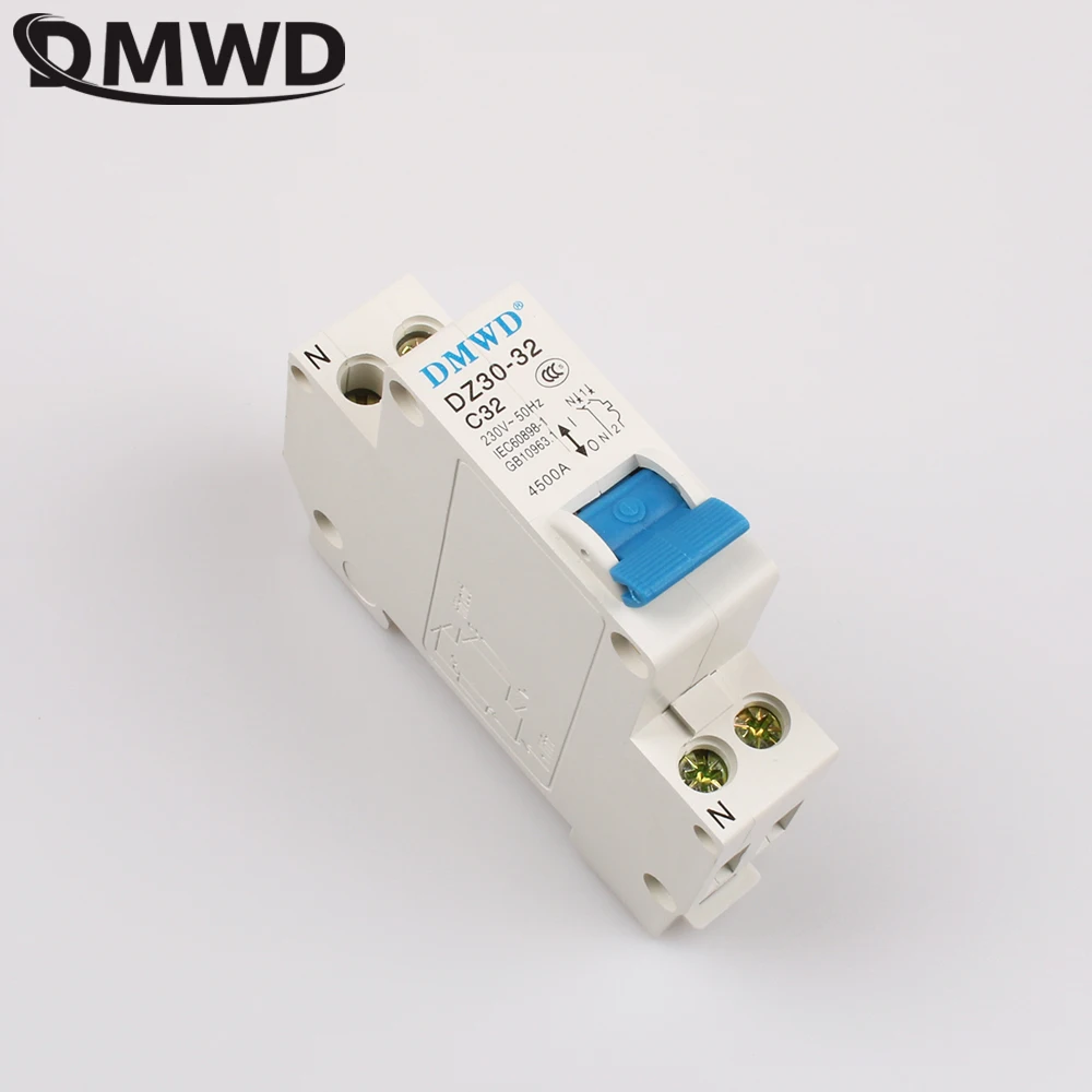 DMWD DPN DZ30-32 1P+N 32A 240V~ 50HZ/60HZ Residual Current Circuit Breaker With RCCB BREAKER DPN DZ30
DMWD DPN DZ30-32 1P+N 32A 240V~ 50HZ/60HZ Residual Current Circuit Breaker With RCCB BREAKER DPN DZ30