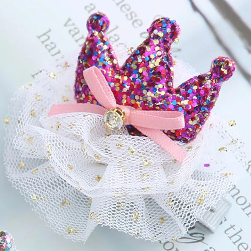 New 1PC Lace Cute Hair Clip Crown Girls Hairpin Shinning Bowknot Silver Pink Children Princess Lovely Hairpin Hair Accessories
New 1PC Lace Cute Hair Clip Crown Girls Hairpin Shinning Bowknot Silver Pink Children Princess Lovely Hairpin Hair Accessories