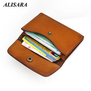 Alisara Credit Card Wallet Genuine Leather Men Small Wallets Cowhide Mini Coin Purse Bank/Bus Card Holders Credit Card Case
Alisara Credit Card Wallet Genuine Leather Men Small Wallets Cowhide Mini Coin Purse Bank/Bus Card Holders Credit Card Case