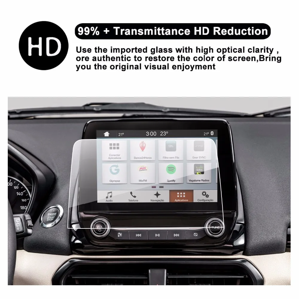 RUIYA screen protector for Ford Ecosport sync 3 8inch car GPS navigation touch display screen,9H tempered glass protective film
RUIYA screen protector for Ford Ecosport sync 3 8inch car GPS navigation touch display screen,9H tempered glass protective film