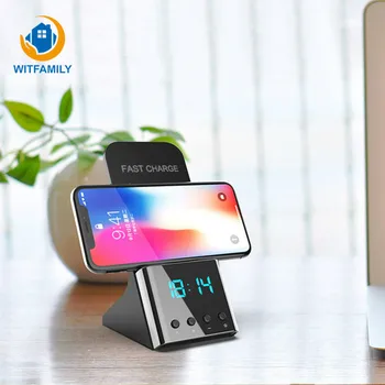 Wireless Quick Phone Charger For Smart Bedside Night Ligh Desktop Digital LED Alarm Clock Charging Standard Clock Living Room
Wireless Quick Phone Charger For Smart Bedside Night Ligh Desktop Digital LED Alarm Clock Charging Standard Clock Living Room