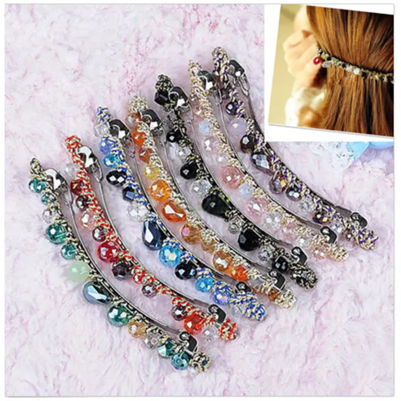 1Pcs Bling Crystal Hairpins Headwear for Women Girls Rhinestone Hair Clips Pins Barrette Styling Tools Accessories 7 Colors
1Pcs Bling Crystal Hairpins Headwear for Women Girls Rhinestone Hair Clips Pins Barrette Styling Tools Accessories 7 Colors