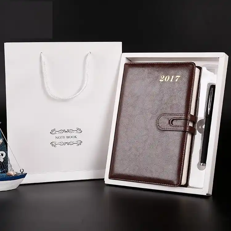 2017 calendar notebook business notebook with pen and gift box