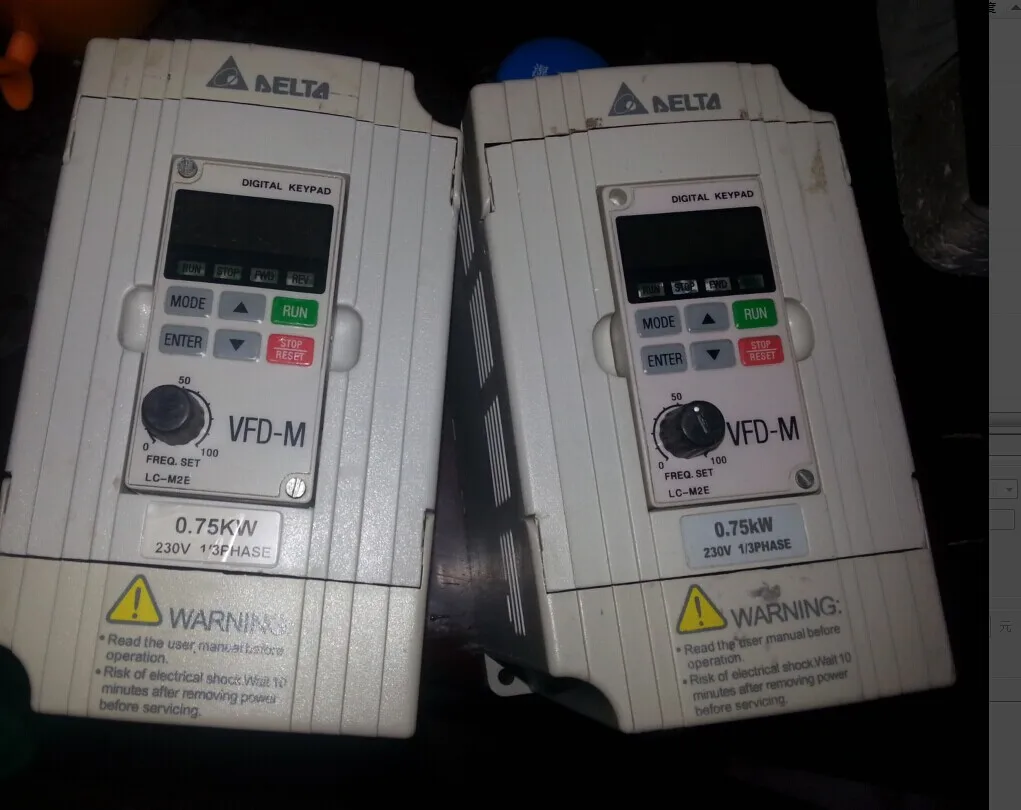 VFD007M21A used 220v/0.75KW Delta VFD-M inverter