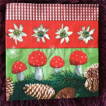 20 vintage Christmas napkin paper tissue Xmas flower mushroom Pine nut handkerchief decoupage wedding birthday party decor mat
20 vintage Christmas napkin paper tissue Xmas flower mushroom Pine nut handkerchief decoupage wedding birthday party decor mat