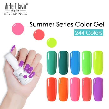 Arte Clavo Nail Gel Varnish LED UV Gel Nail Polish For Nail Art Hybrid 244 Colors Semi Permanent Gellak Nail Primer For Manicure
Arte Clavo Nail Gel Varnish LED UV Gel Nail Polish For Nail Art Hybrid 244 Colors Semi Permanent Gellak Nail Primer For Manicure