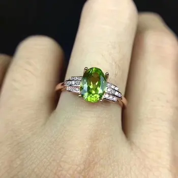 Fidelity Natural 6*8mm peridot Rings s925 sterling silver fashion fresh fine Jewelry for women party Natural green gemstone
Fidelity Natural 6*8mm peridot Rings s925 sterling silver fashion fresh fine Jewelry for women party Natural green gemstone