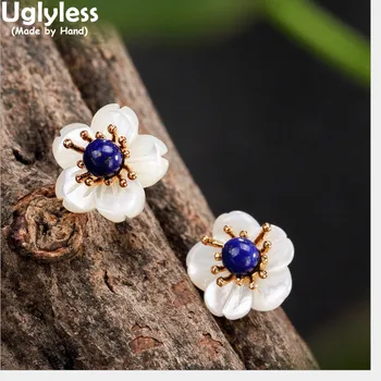 Uglyless Real 925 Sterling Silver Natural Lapis Studs Earrings Women Romantic Plum Flower Brincos Handmade Crystal Fine Jewelry
Uglyless Real 925 Sterling Silver Natural Lapis Studs Earrings Women Romantic Plum Flower Brincos Handmade Crystal Fine Jewelry