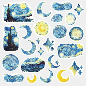 Creative Moon Star Stickers Cute painting Diary Decoration Label Paper Stickers Pack DIY Stickers school supplies escolar
Creative Moon Star Stickers Cute painting Diary Decoration Label Paper Stickers Pack DIY Stickers school supplies escolar