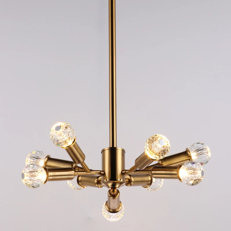 Modern Gold Body 9 Heads Bedroom Led Pendant Lamps Crystal Lamp Parlor Chandeliers Lighting Corridor Lamp Loft Deco 110/220V
Modern Gold Body 9 Heads Bedroom Led Pendant Lamps Crystal Lamp Parlor Chandeliers Lighting Corridor Lamp Loft Deco 110/220V