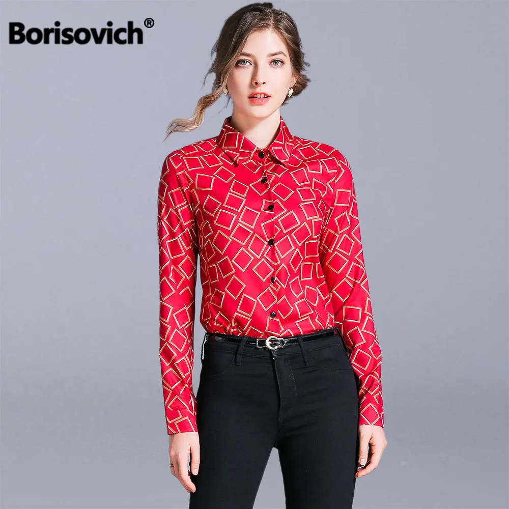 Borisovich Office Lady Elegant Long Sleeve Shirt New 2019 Fashion Plaid Print Turn-down Collar Women Casual Blouses Shirts N1387
Borisovich Office Lady Elegant Long Sleeve Shirt New 2019 Fashion Plaid Print Turn-down Collar Women Casual Blouses Shirts N1387