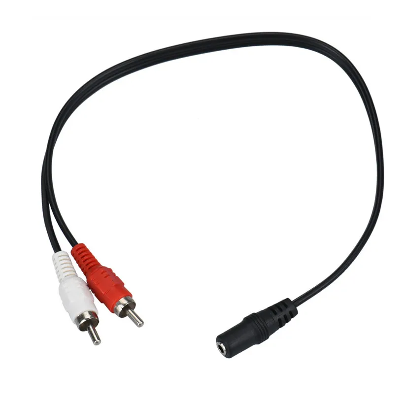 New 2 Male RCA to Female 3.5mm Stereo Plug Jack Adapter Connector Cable drop shipping
New 2 Male RCA to Female 3.5mm Stereo Plug Jack Adapter Connector Cable drop shipping