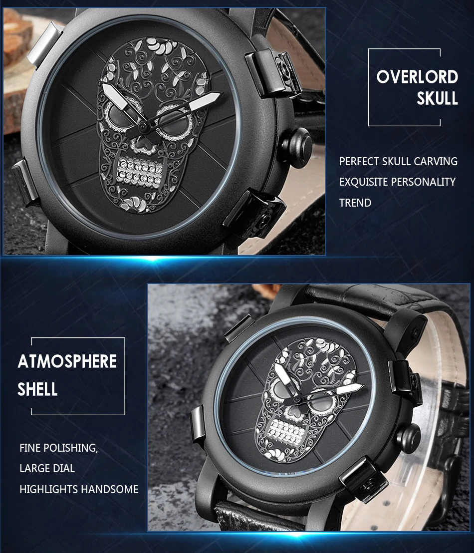 skone skeleton watch