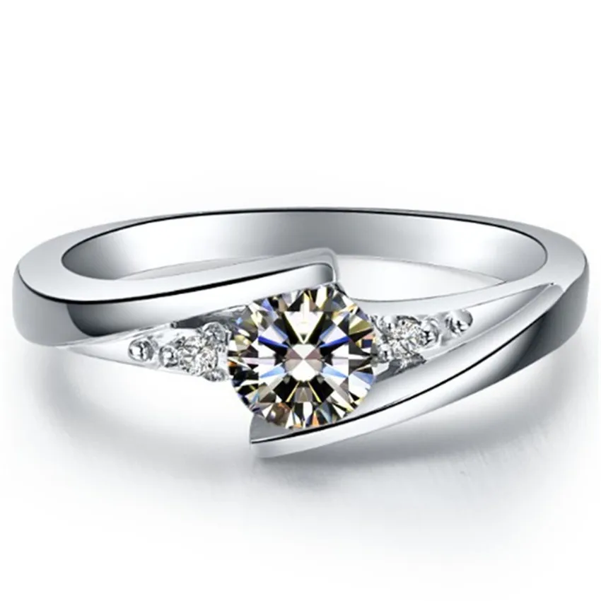 CHARLES & COLVARD 0.5Ct 5.0mm Moissanites Ring Solid 925 Sterling Silver Ring White Gold Color Marriage Proposal Ring
CHARLES & COLVARD 0.5Ct 5.0mm Moissanites Ring Solid 925 Sterling Silver Ring White Gold Color Marriage Proposal Ring
